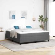 vidaXL Plattform sängram Ljusgrå 180 x 200 cm Kordread tyg
