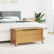 vidaXL Förvaringslåda Hill Honung brun 90 x 40 x 45 cm Massiv furu