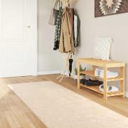 vidaXL Mattlöpare MARSA Kräm 100 x 400 cm Polyester och PVC