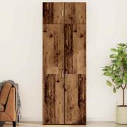 vidaXL Förvaringsskåp 3 pcs Gammalt trä