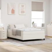 vidaXL Plattform sängram Kräm 160 x 200 cm Kordread tyg
