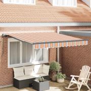 vidaXL Utfällbar markis Flerfärgsdesign 300 x 250 cm