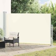 vidaXL Infällbar sidomarkis 180x300 cm gräddvit