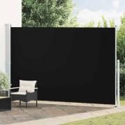 vidaXL Infällbar sidomarkis 220x500 cm svart