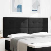 vidaXL Huvudgavel Svart 200 cm Sammet