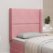 vidaXL Sänggavel Öra Rosa 80 x 16 x 4 cm Sammet