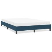 vidaXL Sängram utan madrass mörkblå 160x210 cm sammet