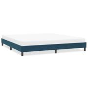 vidaXL Sängram utan madrass mörkblå 200x220 cm sammet