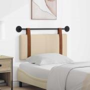 vidaXL Hängande Huvudgavel Väggmonterad Kräm 100 x 55 x 5 cm Antik PU