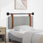 vidaXL Hängande Huvudgavel Enfärgad Moln Grå 110 x 55 x 5 cm Antik PU