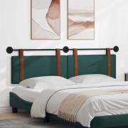 vidaXL Hängande Huvudgavel Enfärgad Mörkgrön 190 x 55 x 5 cm Antik PU