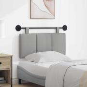 vidaXL Hängande Huvudgavel Väggmonterad Moln Grå 90 x 55 x 5 cm tyg