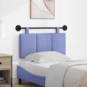 vidaXL Hängande Huvudgavel Väggmonterad Jeansblå 90 x 55 x 5 cm tyg