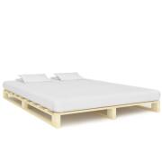 vidaXL Pallsäng utan madrass 200x200 cm massiv furu