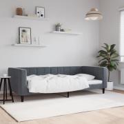 vidaXL Dagbädd mörkgrå 90x200 cm sammet