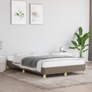 vidaXL sängram utan madrass taupe 120x190 cm tyg