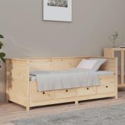 vidaXL Dagbädd utan madrass 90x190 cm massiv furu