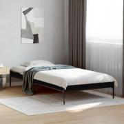 VidaXL Sängram svart 75x190 cm konstruerat trä och metall