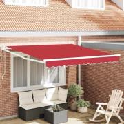 vidaXL Markis Röd 300 x 250 x 165 cm Polyester