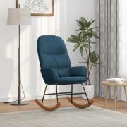 vidaXL Gungstol blå sammet