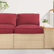 vidaXL Pallkuddset 2 pcs Kräm Oxford Tyg