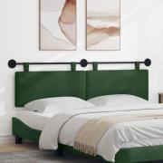 vidaXL Hängande Huvudgavel Jungelgrön 190 x 55 x 5 cm Kordread tyg