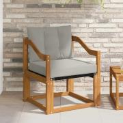 vidaXL Utomhussoffa Massivt Akaciaträ och Textilene