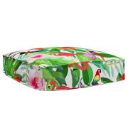 vidaXL Kudde Blommor Flerfärgsdesign 60 x 60 x 12 cm Oxford Tyg