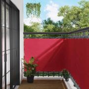 vidaXL Balkong Skärm Vinröd 120 x 600 cm PU-belagt oxford alu