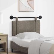 vidaXL Hängande Huvudgavel Väggmonterad Grå 100 x 55 x 5 cm Antik PU