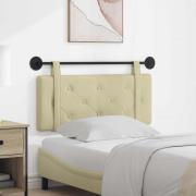 vidaXL Hängande Huvudgavel Väggmonterad Kräm 100 cm Konstläder