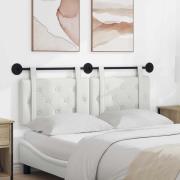 vidaXL Hängande Huvudgavel Väggmonterad Vit 150 x 55 x 5 cm Konstläder