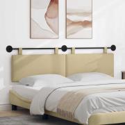 vidaXL Hängande Huvudgavel Ljust gröngrå 190 x 55 x 5 cm Kordread tyg