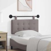 vidaXL Hängande Huvudgavel Väggmonterad Taupe 100 x 55 x 5 cm tyg