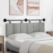 vidaXL Hängande Huvudgavel Väggmonterad Moln Grå 150 x 55 x 5 cm tyg