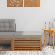 vidaXL Utomhuspall Massivt Akaciaträ Naturfärg