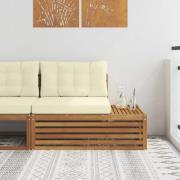 vidaXL Utomhus modulsoffa Naturfärg 115 x 83 x 73 cm Massivt Akaciaträ