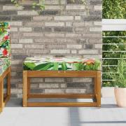 vidaXL Utomhus sitskudde färgstark 80 x 40 x 8 cm 100% Polyester