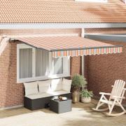vidaXL Markis tyg med Flerfärgsdesign 350 x 250 cm Polyester