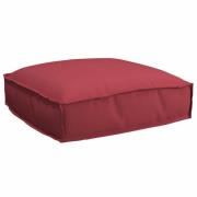 vidaXL Kudde Vinröd 50 x 50 x 12 cm Oxford Tyg