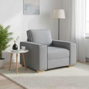 vidaXL Soffa ljusgrå 100x78x84 cm tyg