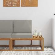 vidaXL Modulsoffa utomhus Naturfärg 91 x 63 x 73 cm Massivt Akaciaträ