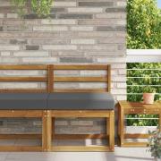 vidaXL Utomhus Soffa Kudde Antracit 60 x 60 x 8 cm Polyester
