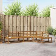 vidaXL Utomhussoffset Naturfärg Massivt Akaciaträ