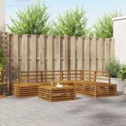 vidaXL Utomhussoffset 5 Stycke Naturfärg Massivt Akaciaträ