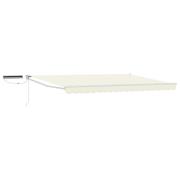 vidaXL Elektrisk Retraktabel Markis Kräm 4 × 3 m