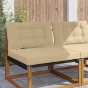 vidaXL Utomhus Soffa Kudde 2 pcs Beige Polyester