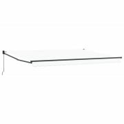 vidaXL Manuell Utdragbar Markis Vit 4 x 2 m
