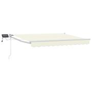 vidaXL Manuell utdragbar markis med LED-lampor 3,5 x 2,5 m