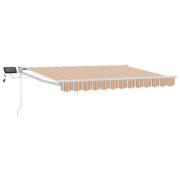 vidaXL Manuell utdragbar markis med LED-lampor 3,5 x 2,5 m